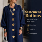 【S-3XL】💖✨Női Elegáns Kötött Midi Ruha