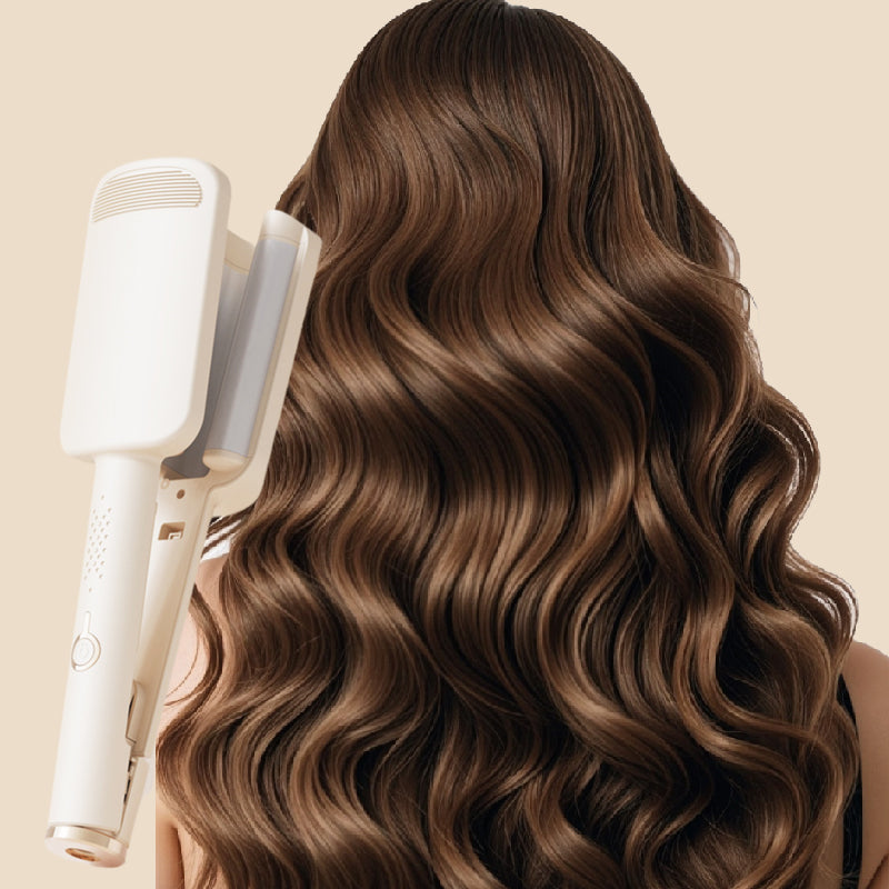 💇 IDŐKORLÁTOS 50%-OS KEDVEZMÉNY! ✨ 32 mm-es hullámcsavaró – negatív ionok, állítható hőmérséklet 🔥
