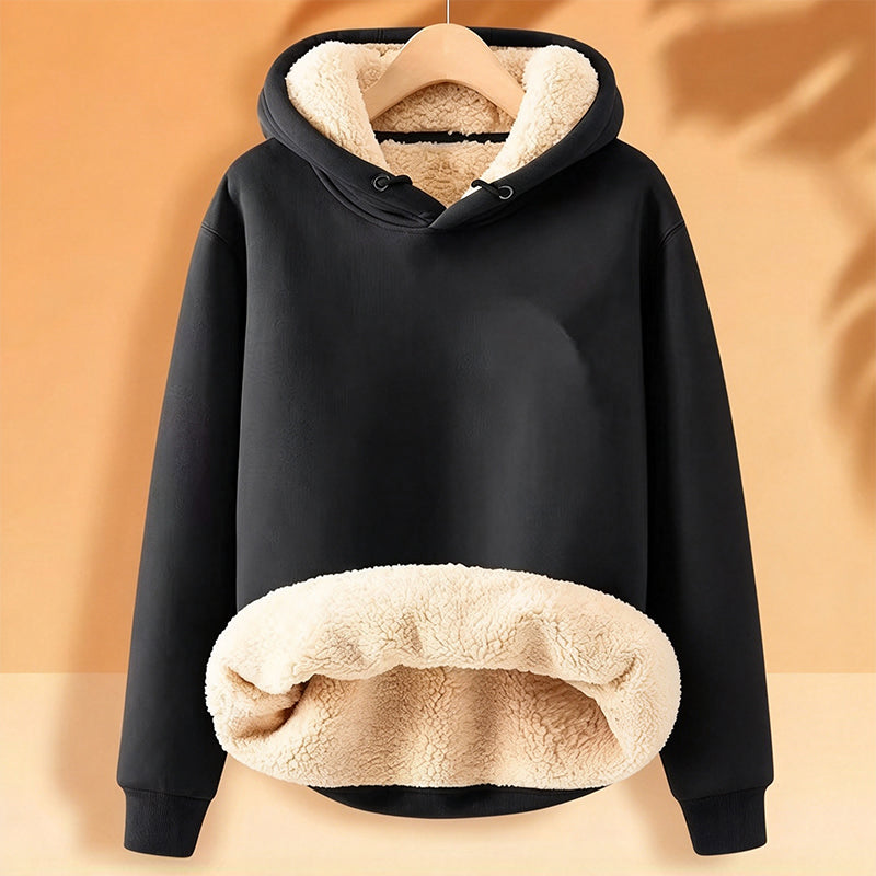 【M-5XL】🔥Férfi vastagított, sherpa béléssel ellátott kapucnis pulóver